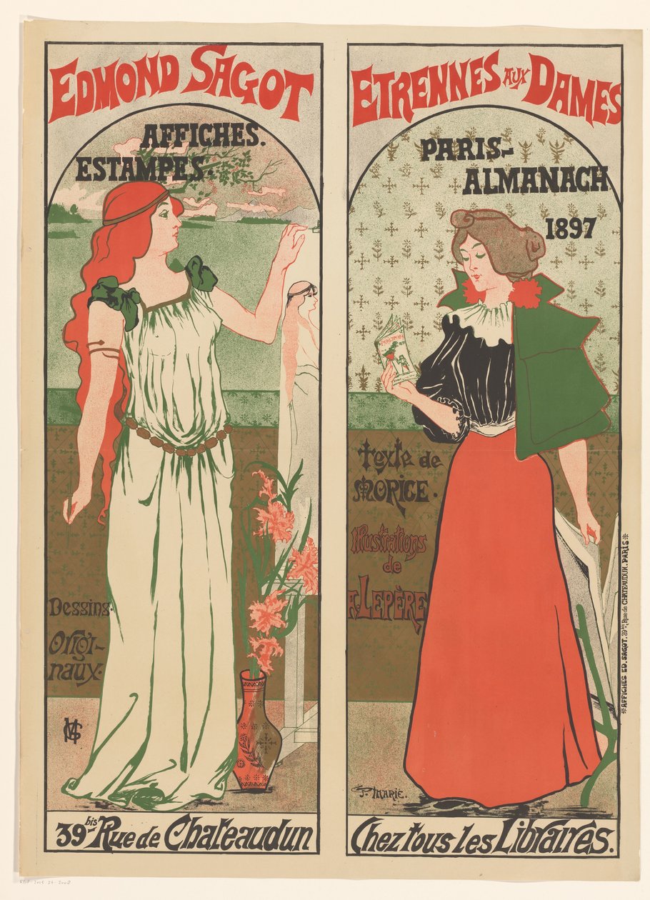 Plakat von Edmond Sagot von Gustave Marie