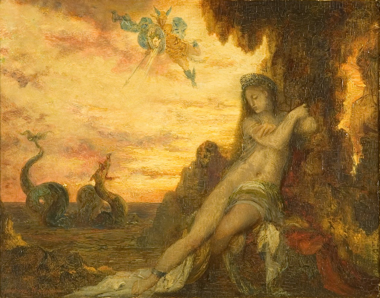 Perseus und Andromeda, um 1870 von Gustave Moreau