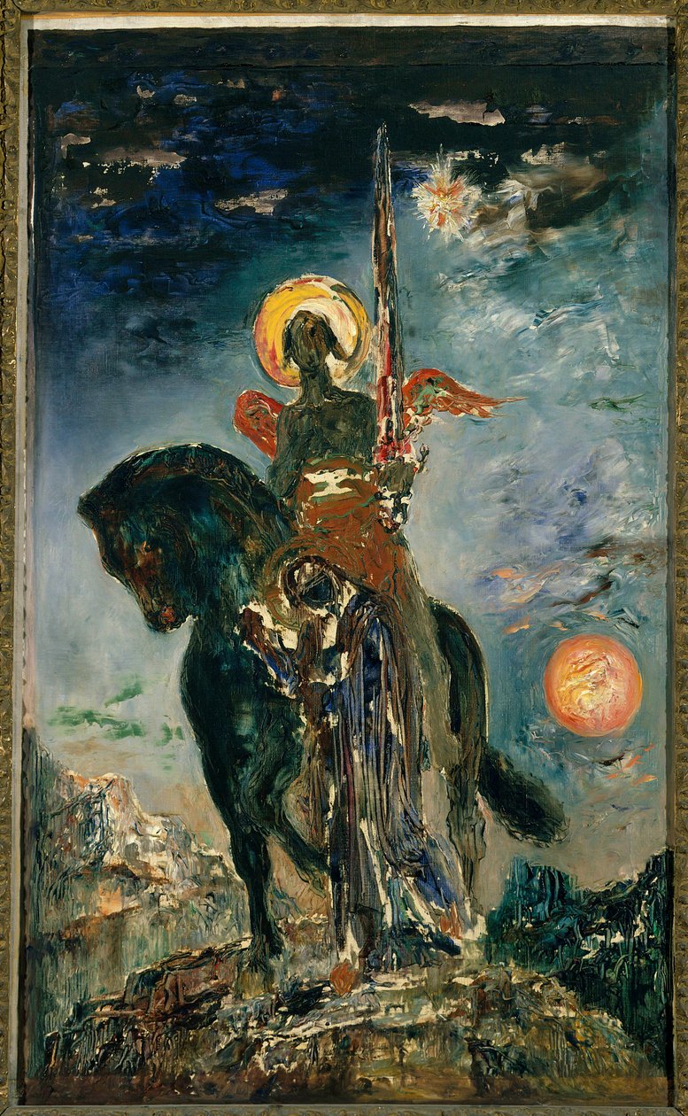 Der Park und der Todesengel Gemälde von Gustave Moreau (1826-1898) Paris, Musée Gustave Moreau von Gustave Moreau