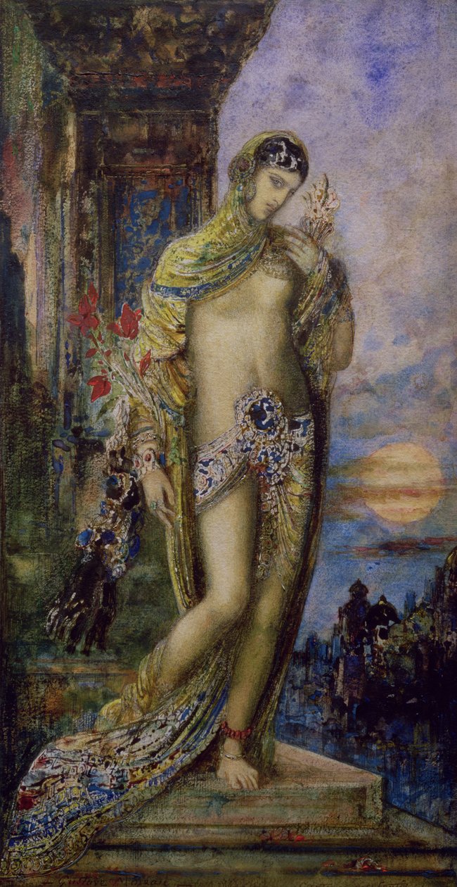 Das Lied der Lieder: die Schunammitin (Aquarell) von Gustave Moreau