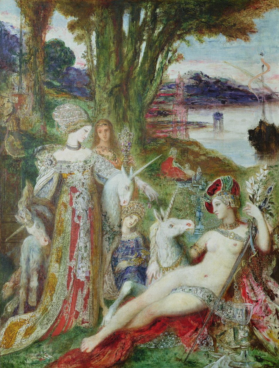 Die Einhörner von Gustave Moreau