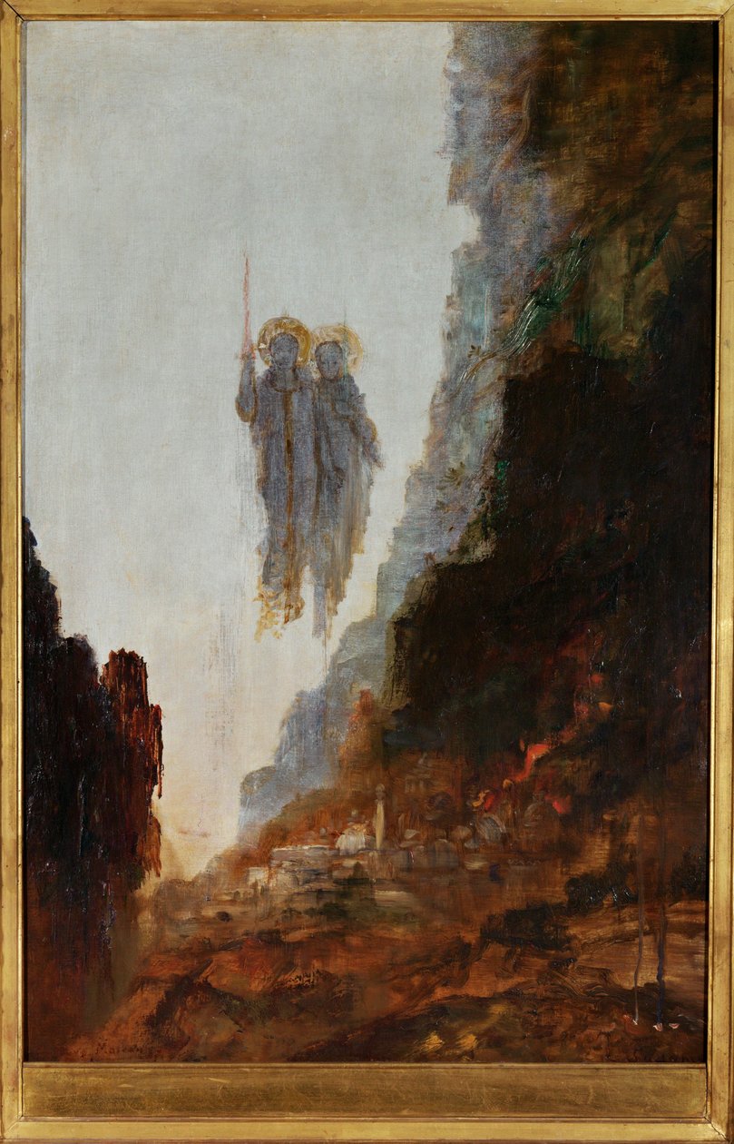 Die Engel von Sodom von Gustave Moreau