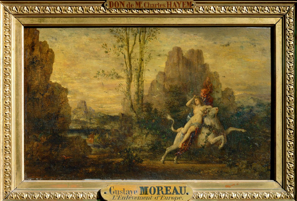 Der Raub der Europa von Gustave Moreau