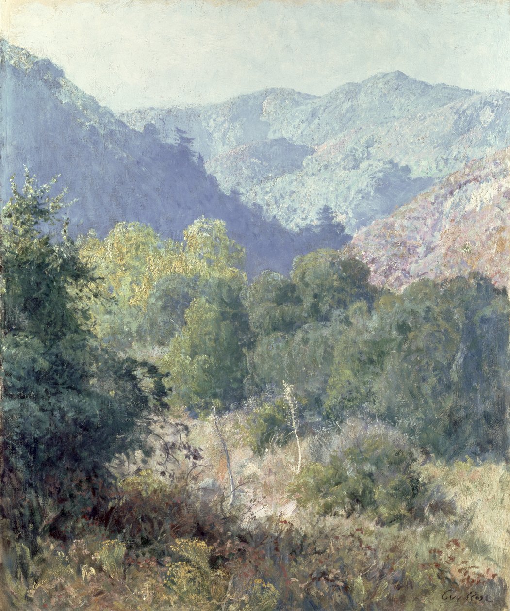 Blick auf die San Gabriel Mountains von Guy Rose
