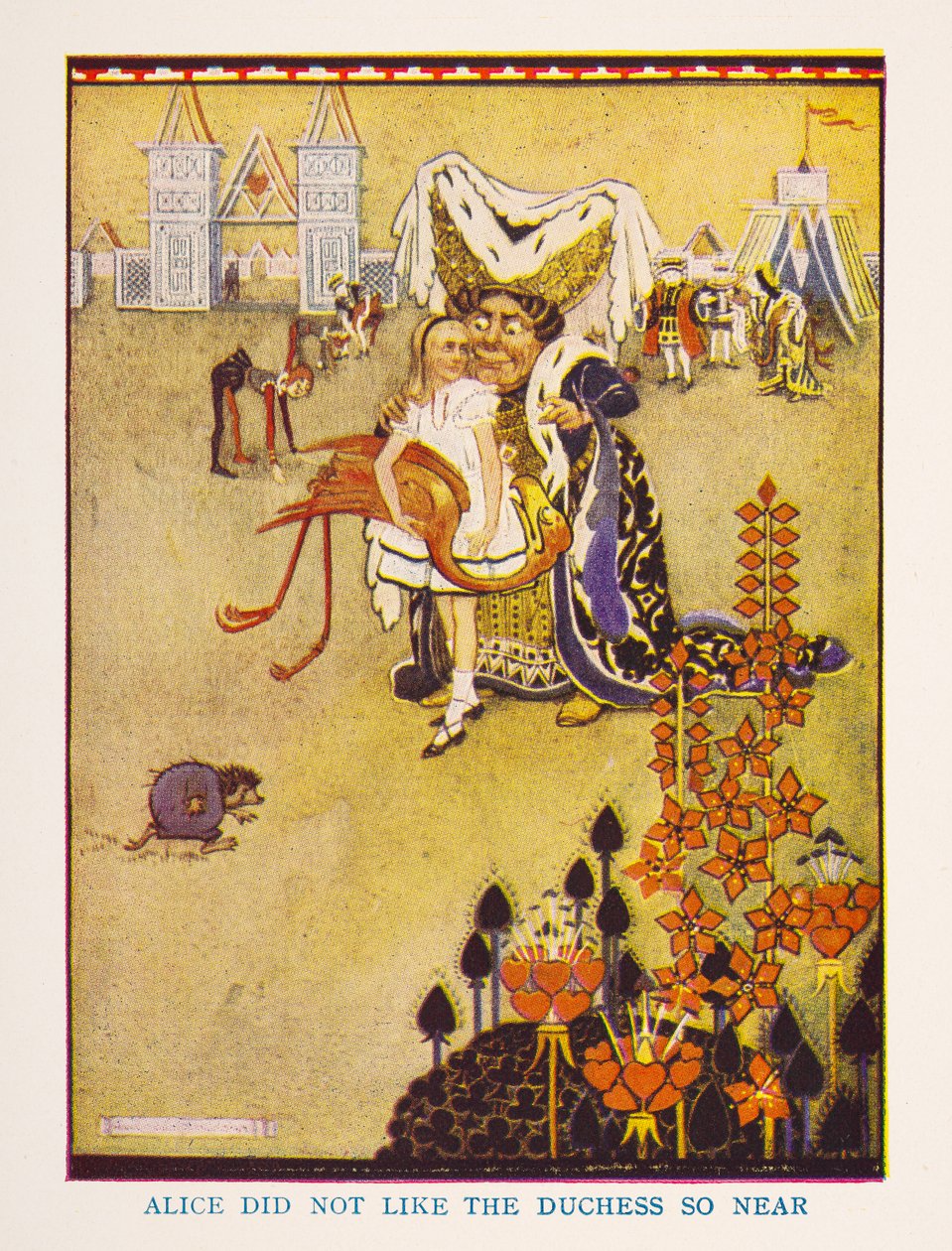 Alice mochte die Herzogin nicht so nah, Die Kinderstube Alice im Wunderland / nacherzählt für die Kinderstube von Irene Pearl; die Bilder von Gwynedd Hudson von Gwynedd M. Hudson