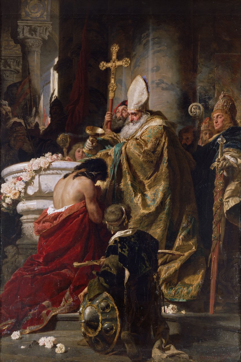 Die Taufe von Vajk von Gyula Benczúr