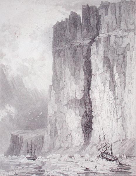 Lage der H.M. Schiffe Hecla & Fury, 1. August 1825, aus 