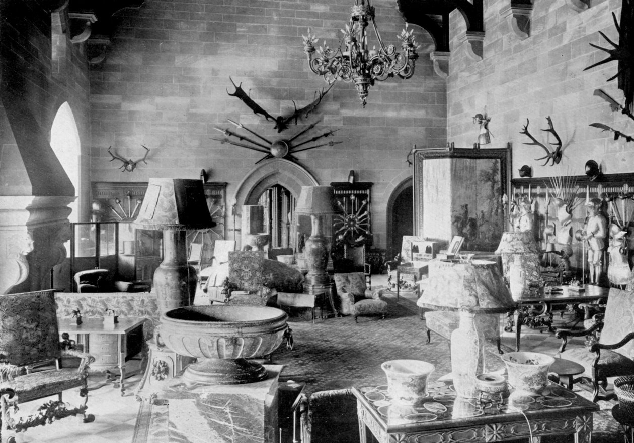 Die Große Halle, Warwick Castle, 1924-1926 von HN King