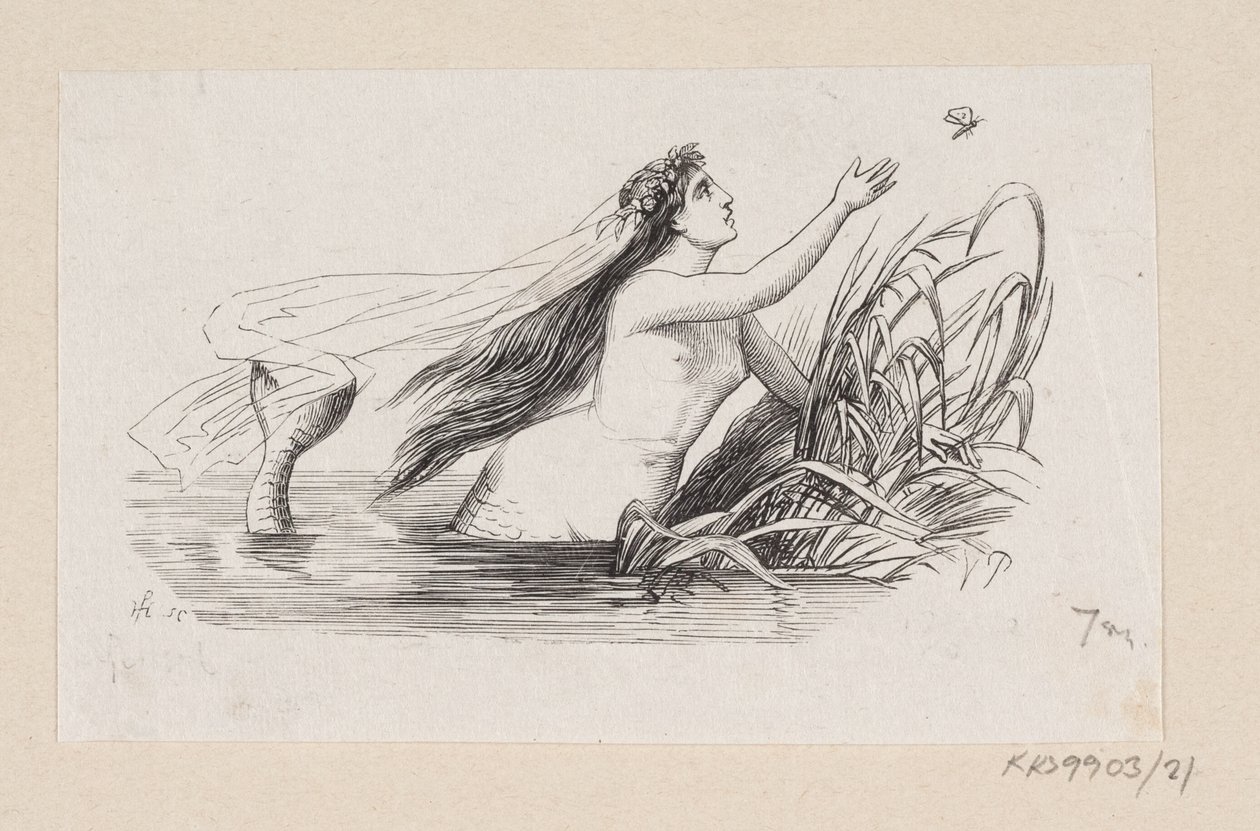 Illustration zu "Die kleine Meerjungfrau" in H.C. Andersen, "Märchen und Geschichten", Band 1 von H.P. Hansen
