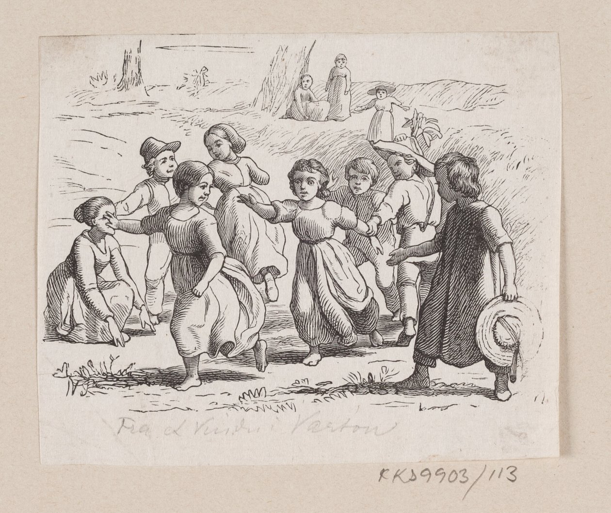 Illustration zu "Fra et Vindue i Vartou" in H.C. Andersen, "Eventyr og Historier", Band 2 von H.P. Hansen