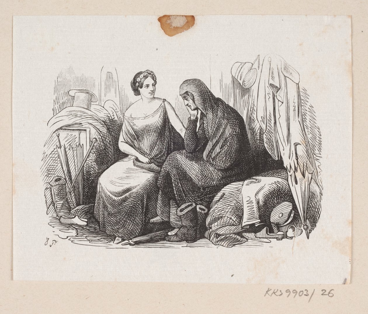 Illustration zu "Lykkens Kalosker" in H.C. Andersen, "Märchen und Geschichten", Band 1 von H.P. Hansen