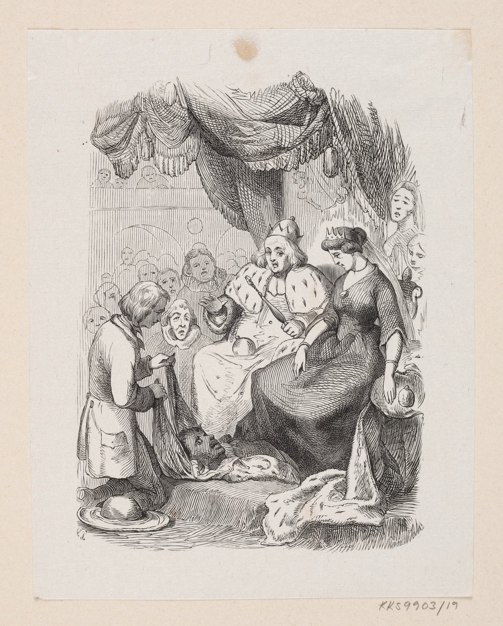 Illustration zu "Reisekammeraten" in H.C. Andersen, "Märchen und Geschichten", Band 1 von H.P. Hansen