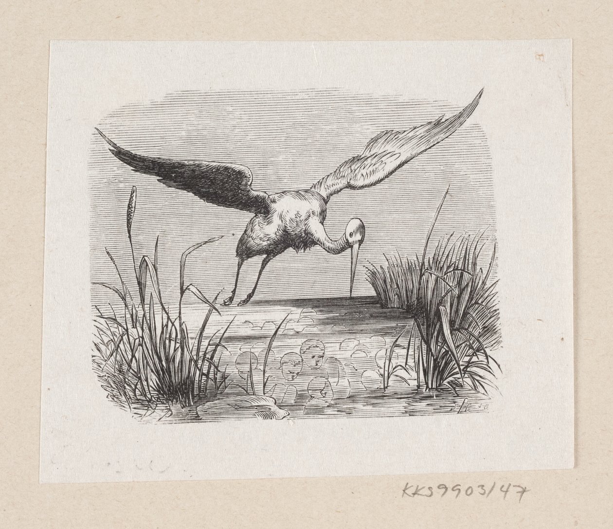 Illustration zu "Die Störche" in H.C. Andersen, "Märchen und Geschichten", Band 1 von H.P. Hansen