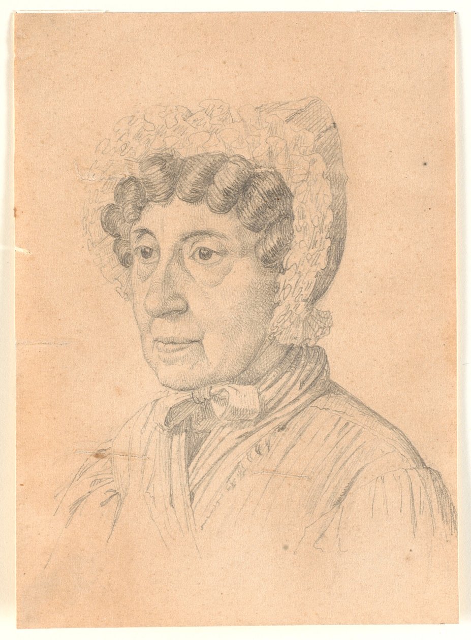Porträt einer älteren Dame, möglicherweise die Mutter von Konsul Bravo von H.W. Bissen