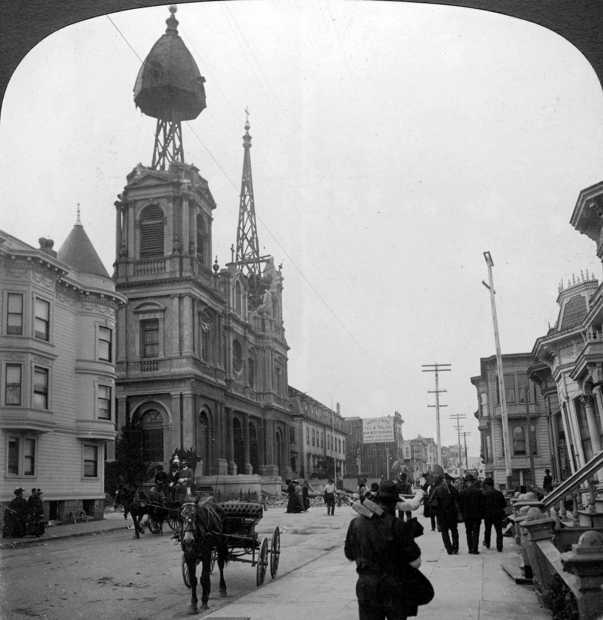 Nachwirkungen des großen Erdbebens, San Francisco, Kalifornien, USA, 1906 von H. C. White