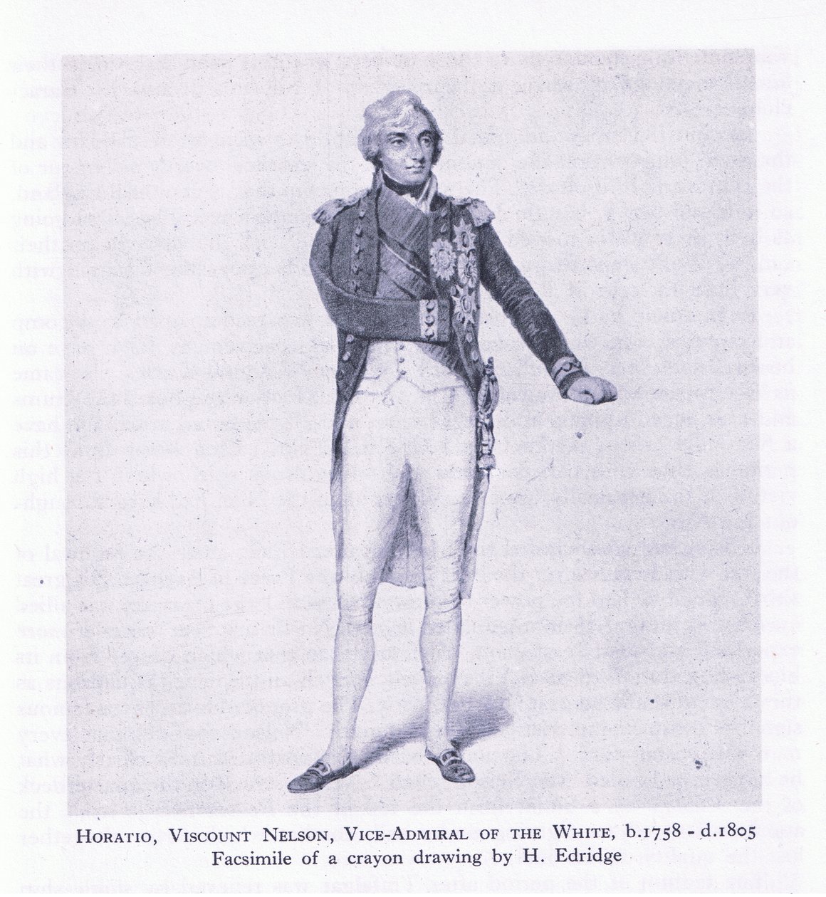 Horatio, Viscount Nelson, aus British Adventure, veröffentlicht von Collins von H. Eldridge