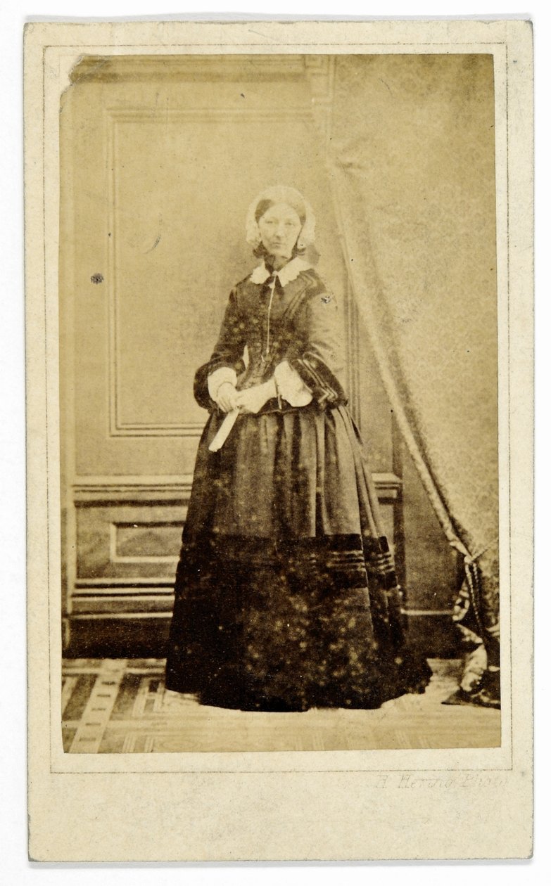 Carte-de-visite von Florence Nightingale, um 1858 von H. Hering