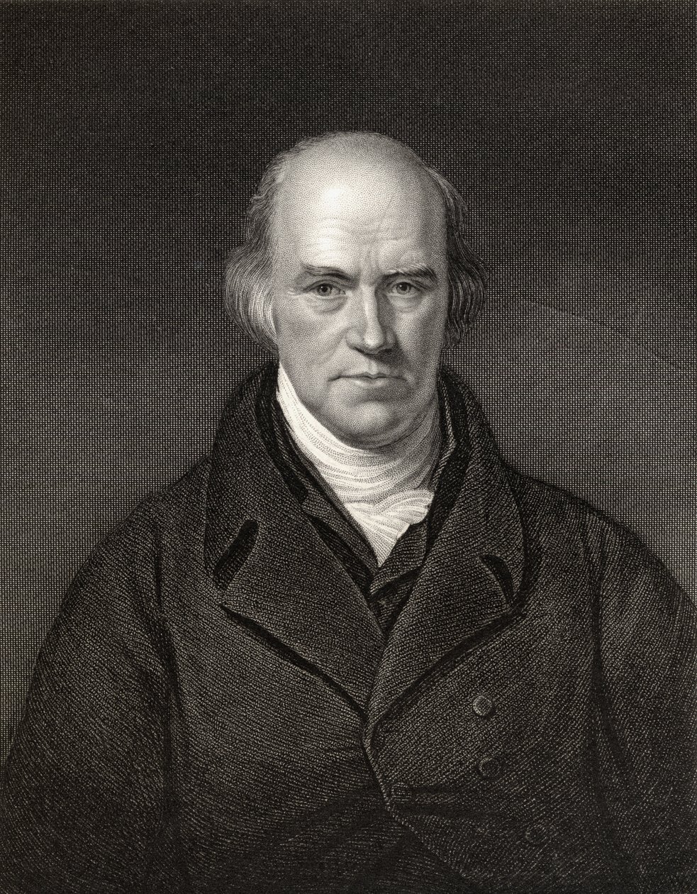 Davies Gilbert, Präsident der Royal Society, graviert von J. Thompson, aus 