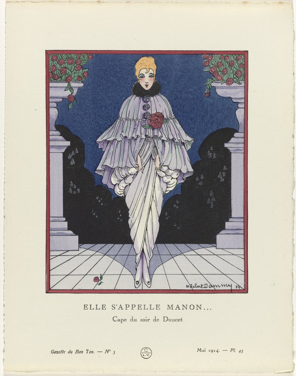 Gazette du Bon Ton, 1914 - Nr. 5, Pl. 45: Elle s