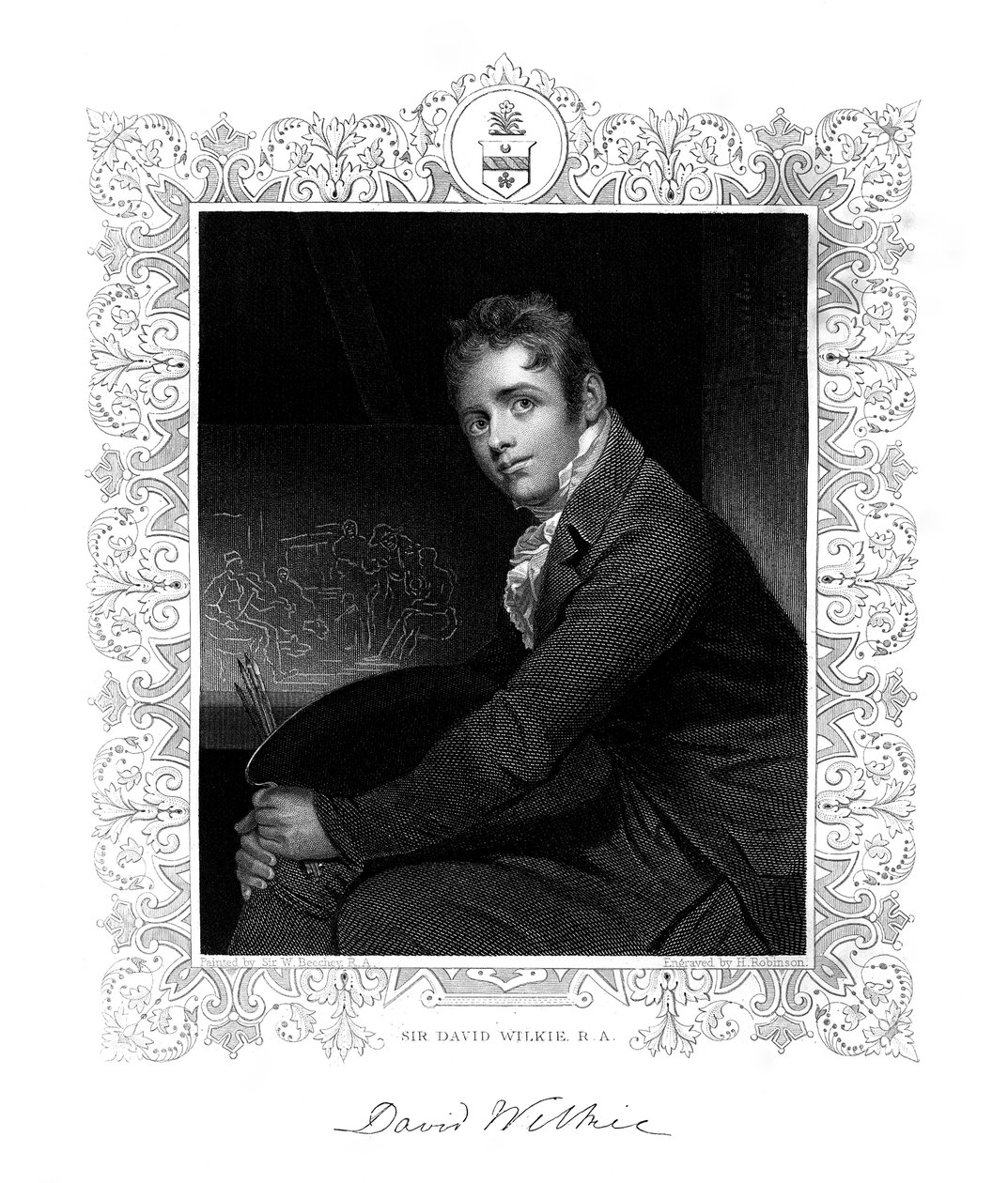 Sir David Wilkie, schottischer Maler, 19. Jahrhundert von H. Robinson