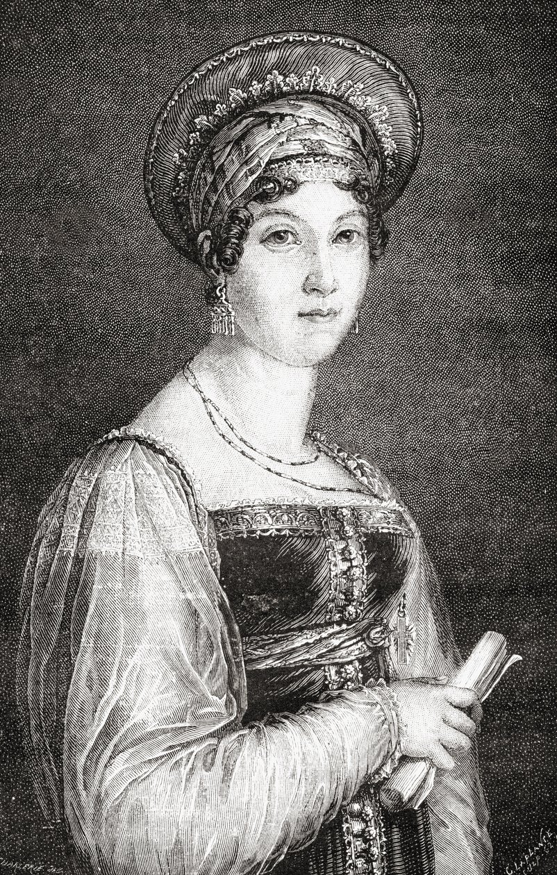 Mademoiselle Mars, graviert von La Plante, aus 