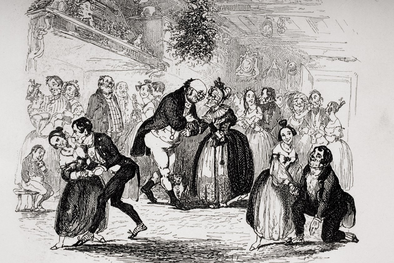 Heiligabend bei Mr. Wardle, Illustration aus 
