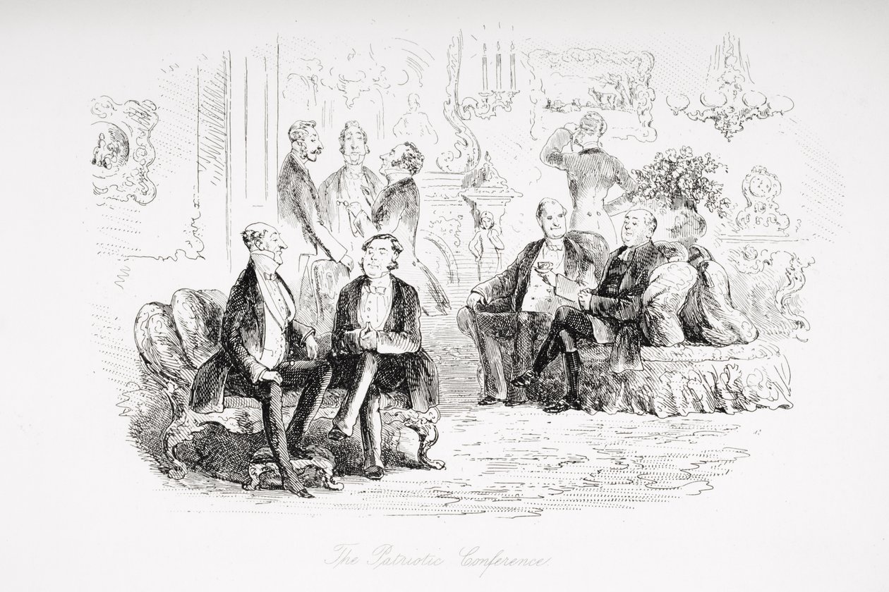 Die patriotische Konferenz, Illustration aus 