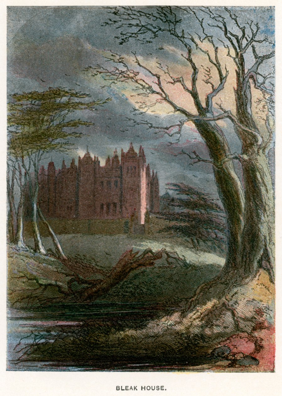 Illustration für Bleak House von Hablot Knight (1815-92) (after) Browne