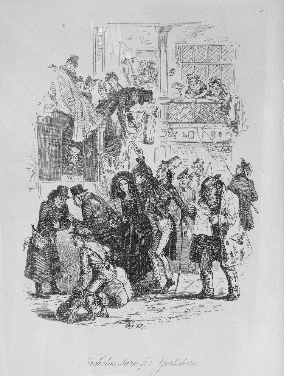 Nicholas reist nach Yorkshire, Illustration aus 