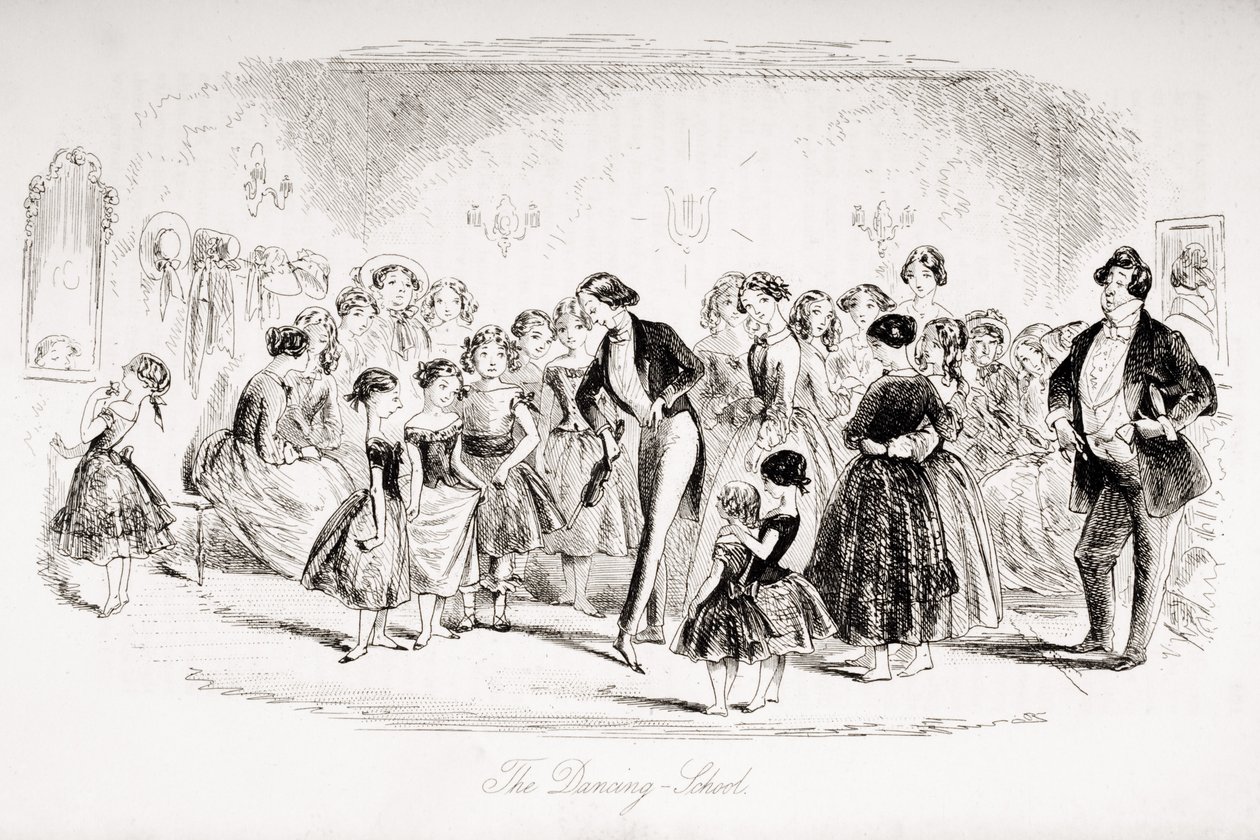 Die Tanzschule, Illustration aus 