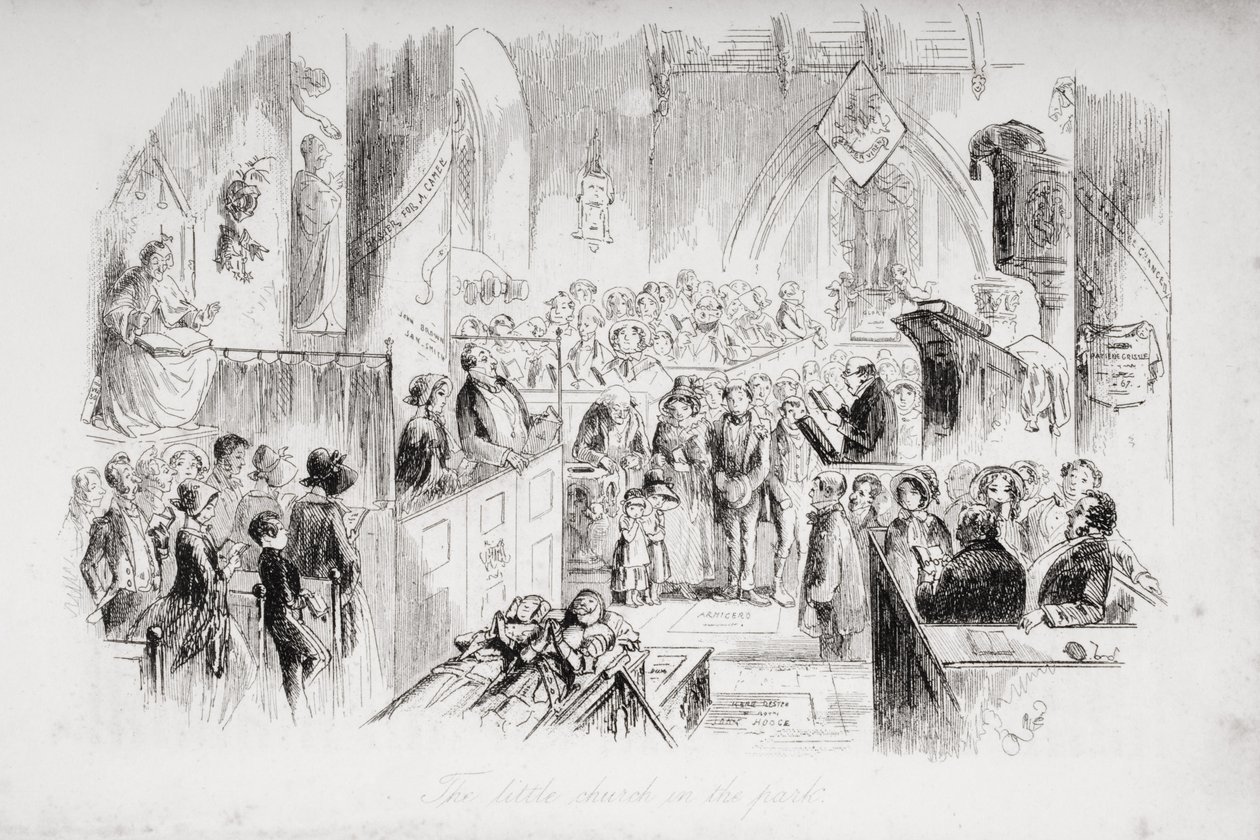 Die kleine Kirche im Park, Illustration aus 