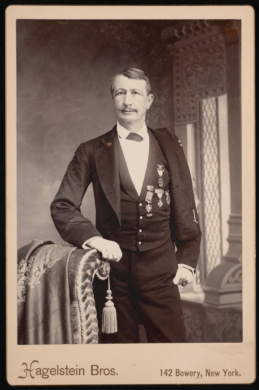 Porträt von J. Watts John Watts De Peyster 1821-1907, vor 1896 von Hagelstein Bros