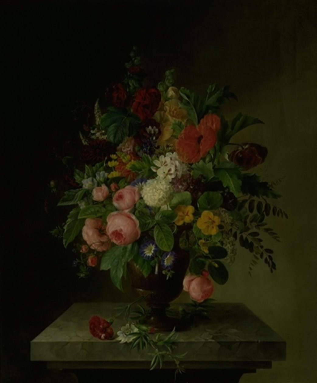 Eine Vase mit Blumen von Hanne Hellesen