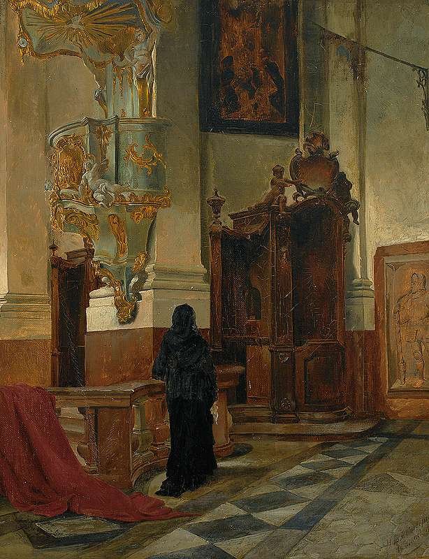 Barocke Kircheninnenraum von Hans Eduard von Berlepsch Valendas