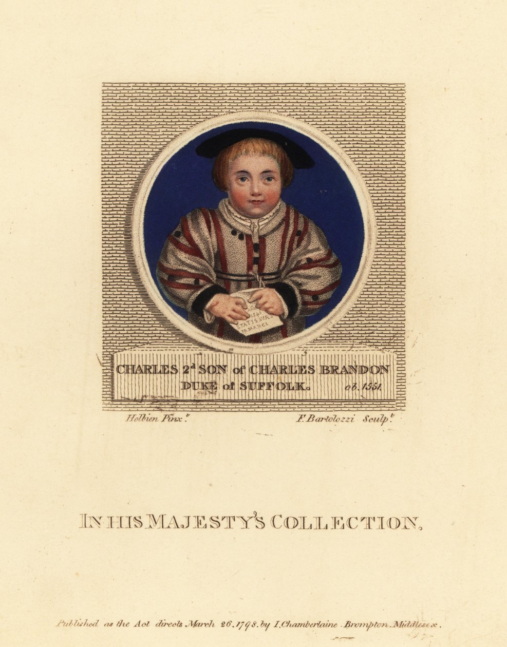 Charles Brandon, 3. Herzog von Suffolk von Hans (after) Holbein the Younger