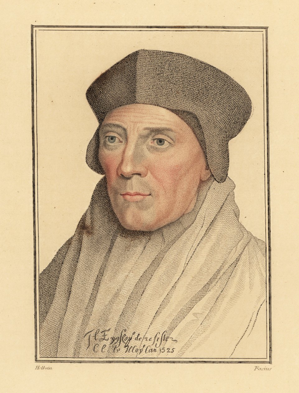 John Fisher, Bischof von Rochester (1469-1535), 1812 von Hans (after) Holbein the Younger