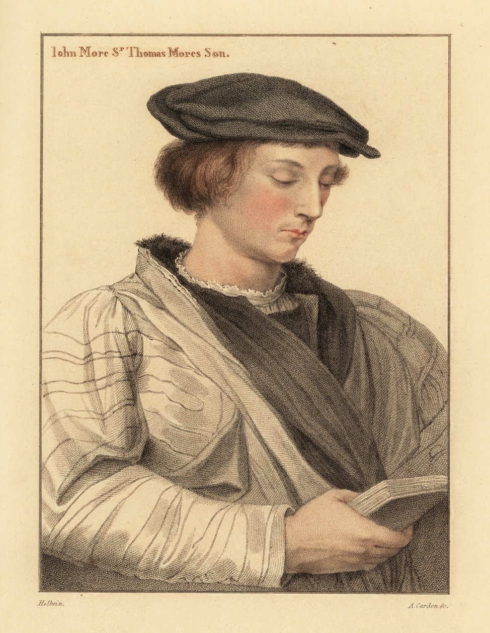 John More, 19 Jahre alt, Sohn von Sir Thomas More von Hans (after) Holbein the Younger