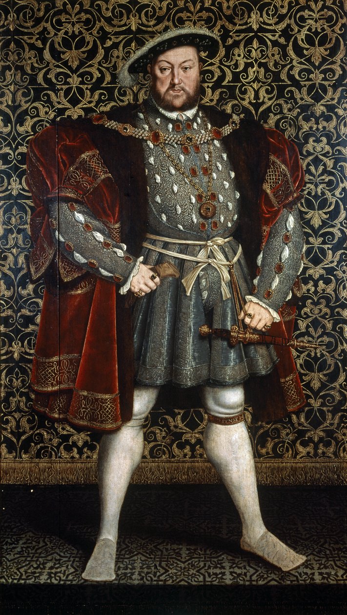 Porträt von König Heinrich VIII., nach 1557 von Hans (after) Holbein the Younger