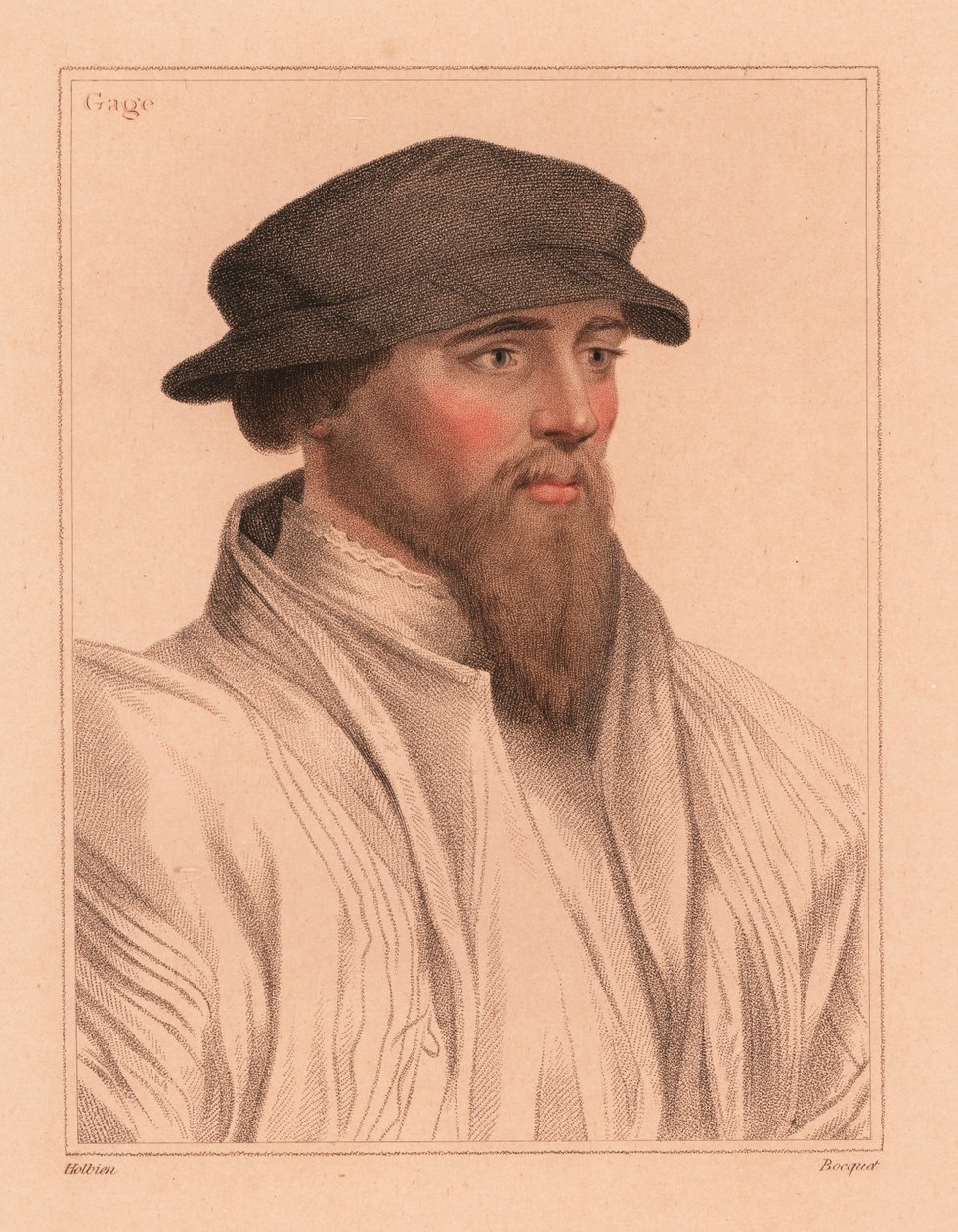 Sir John Gage, englischer Höfling und Politiker von Hans (after) Holbein the Younger