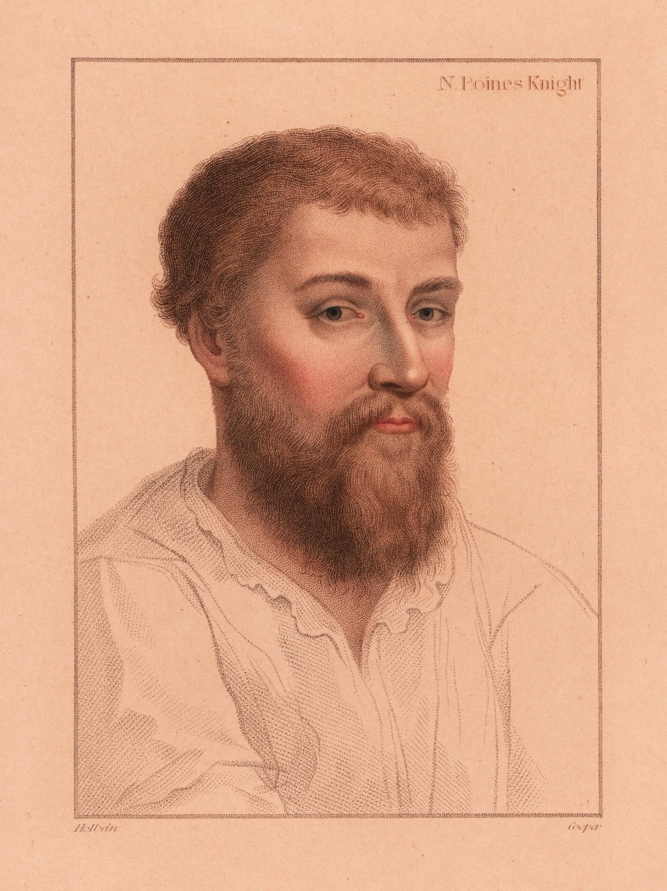 Sir Nicholas Poyntz, englischer Höfling, 1812 (Gravur) von Hans (after) Holbein the Younger