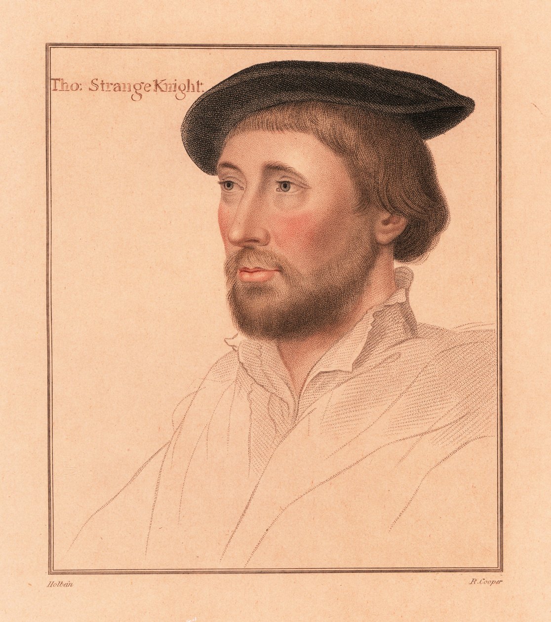 Sir Thomas le Strange von Hunstanton, High Sheriff von Norfolk, 1812 (Gravur) von Hans (after) Holbein the Younger