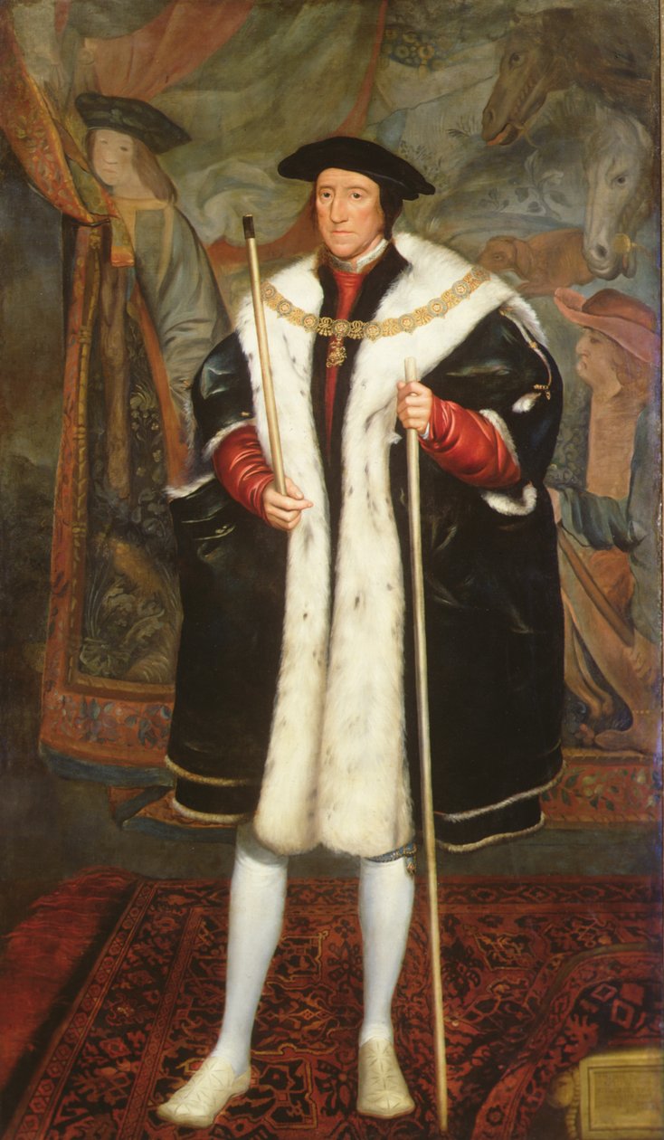 Thomas Howard, Dritter Herzog von Norfolk, trägt das Halsband des Hosenbandordens von Hans (after) Holbein the Younger