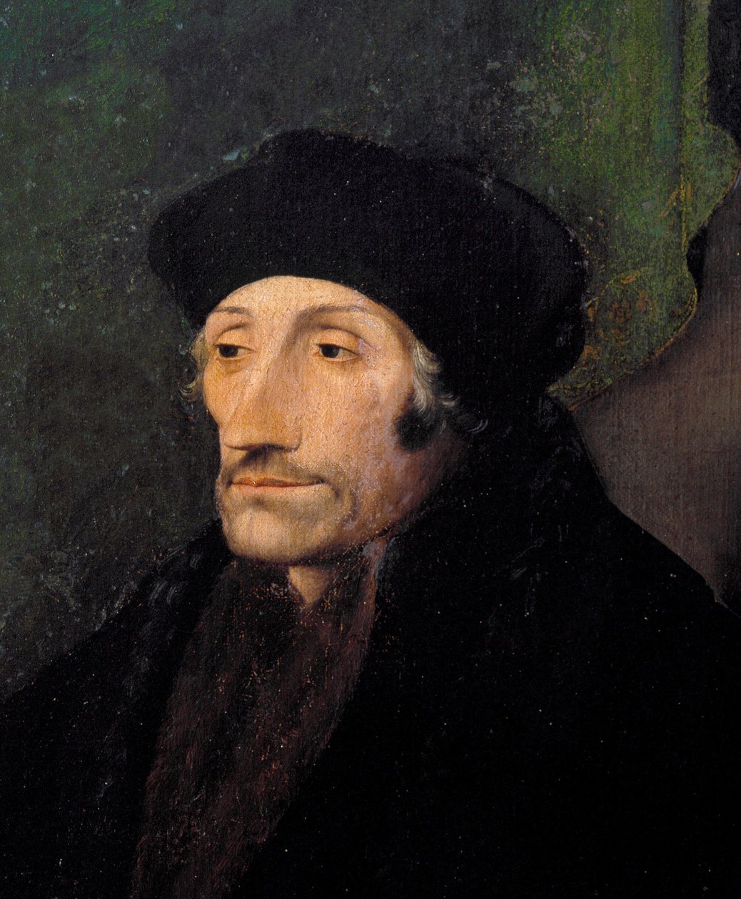 Porträt von Erasmus von Rotterdam, niederländischer Humanist von Hans (attr. to) Holbein the Younger