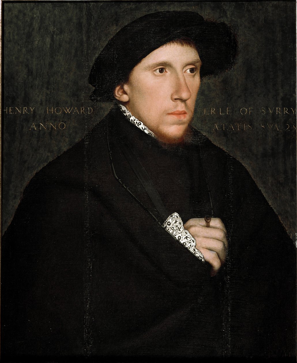 Porträt von Henry Howard, englischer Dichter und Höfling. Gemälde aus der Werkstatt von Hans Holbein von Hans (school of) Holbein