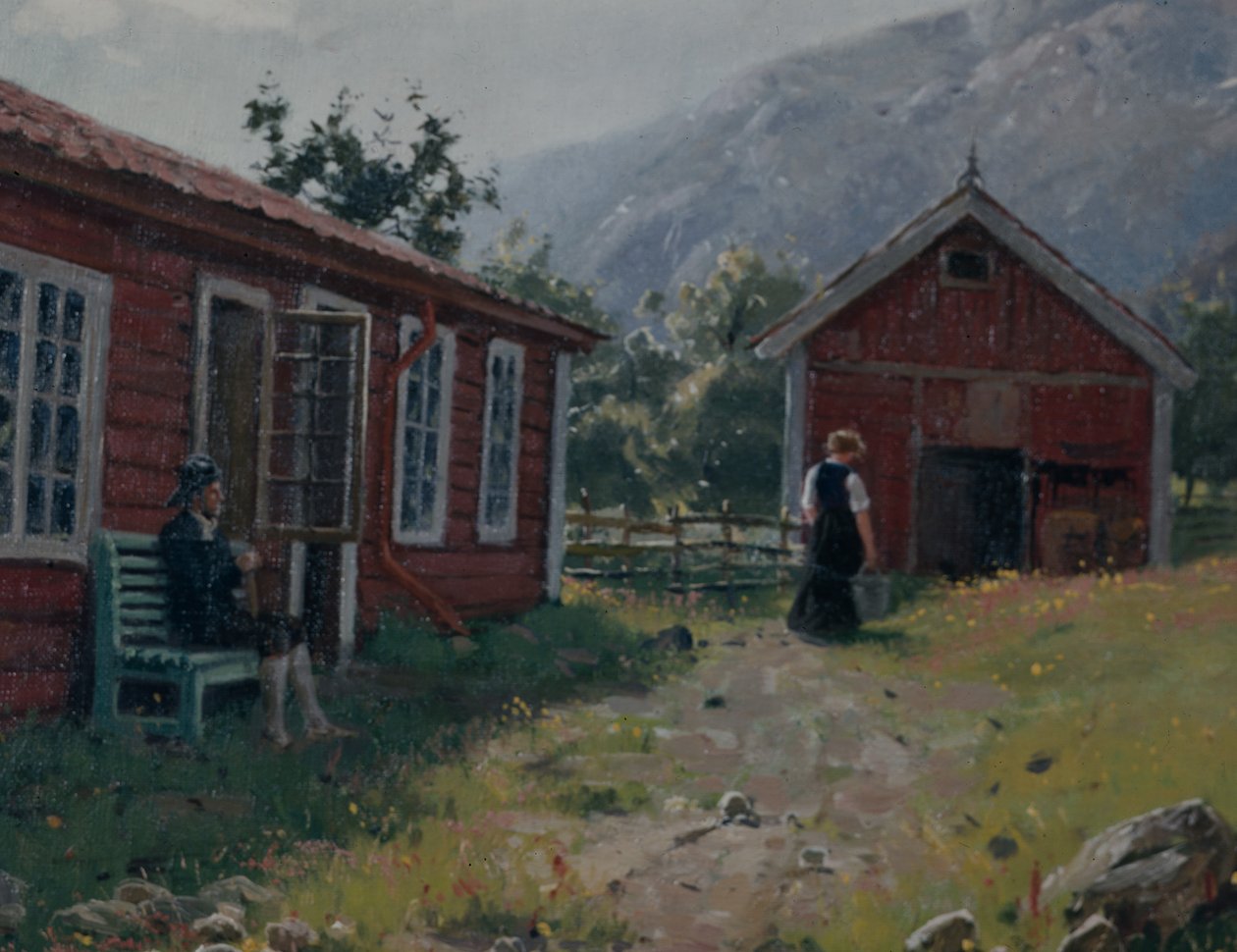 Bauernhof, Westnorwegen von Hans Andreas Dahl