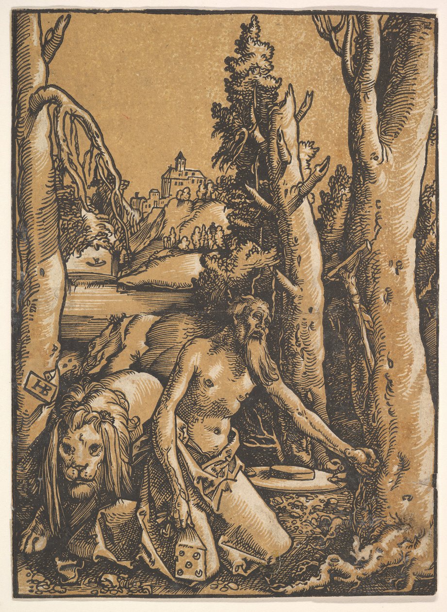Heiliger Hieronymus in der Wüste, ca. 1511 von Hans Baldung