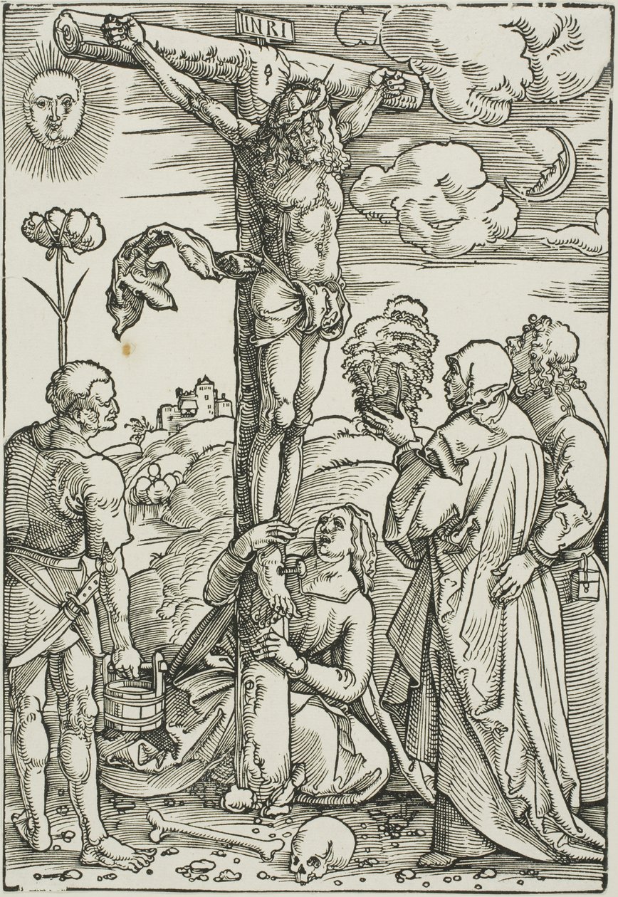 Christus am Kreuz mit Maria, Johannes, der Magdalena und Stephanus von Hans Baldung Grien
