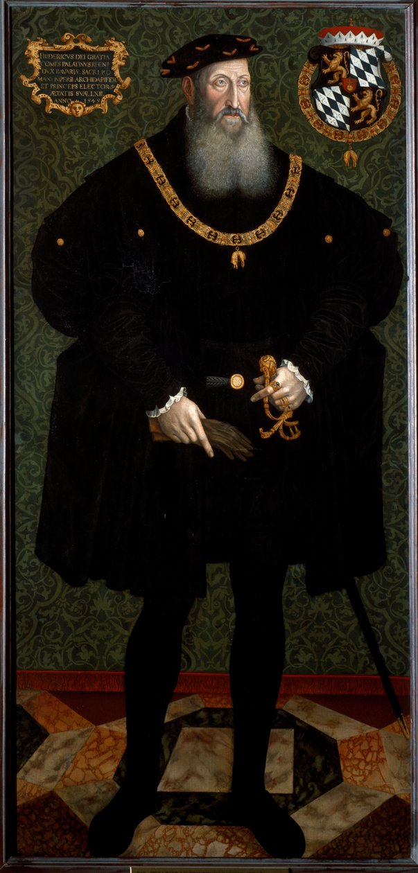 Porträt von Friedrich II. von der Pfalz (Friedrich II. der Weise) von Hans Besser