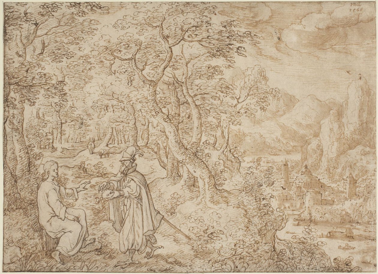 Die Versuchung Christi von Hans Bol
