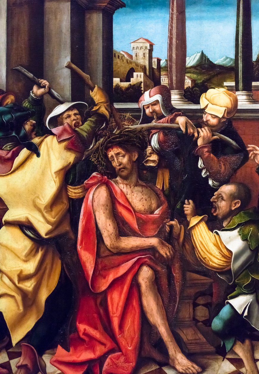 Die Krönung mit Dornen, um 1520-1524 von Hans Burgkmair